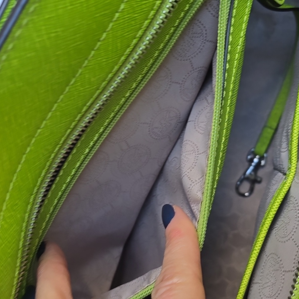 Michael Kors Lime Green Satchel Shoulder Bag - Picture 10 of 13